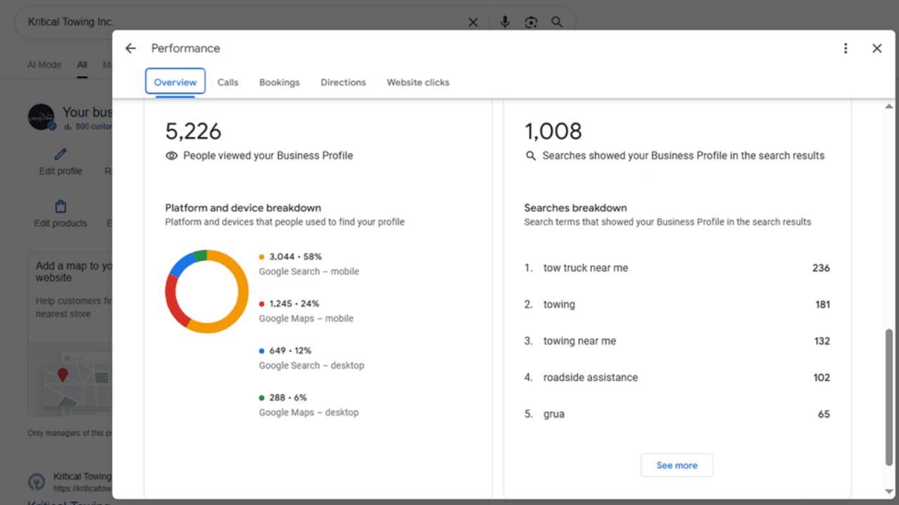 Kritical Towing - Local SEO Dominance screenshot 3