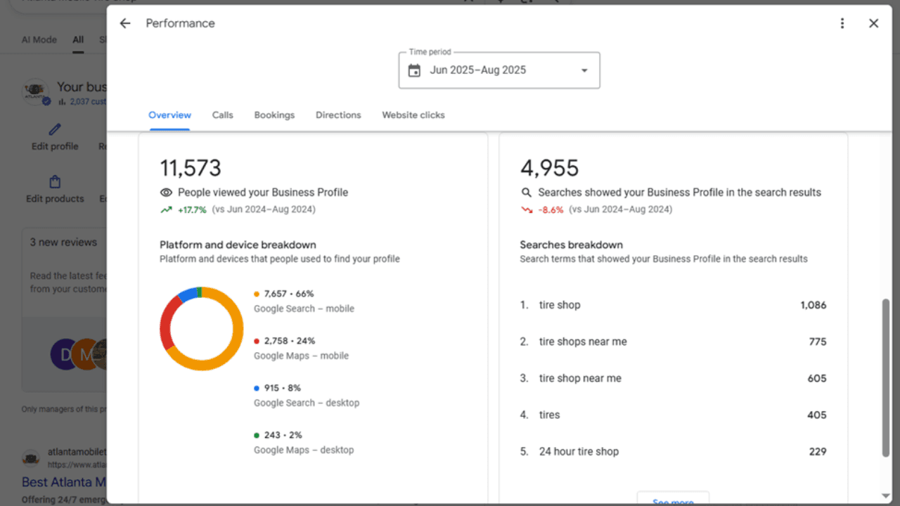 Atlanta Mobile Tire Shop - Regional SEO screenshot 3
